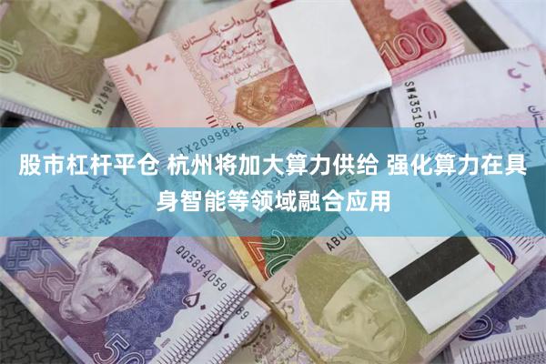 股市杠杆平仓 杭州将加大算力供给 强化算力在具身智能等领域融合应用