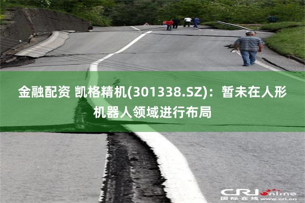 金融配资 凯格精机(301338.SZ)：暂未在人形机器人领域进行布局