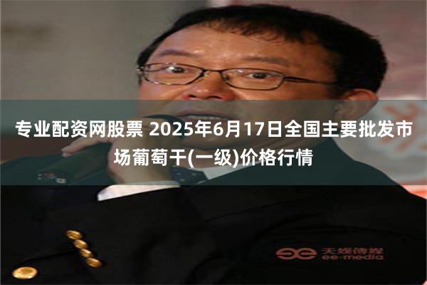 专业配资网股票 2025年6月17日全国主要批发市场葡萄干(一级)价格行情